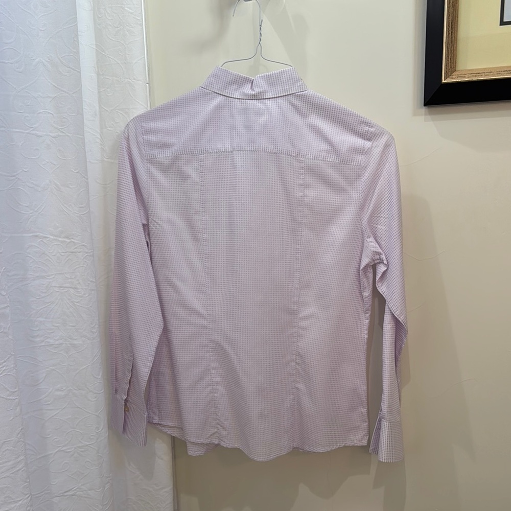 Banana Republic Purple Dress Shirt Fitted Cotton - Picture 2 of 2